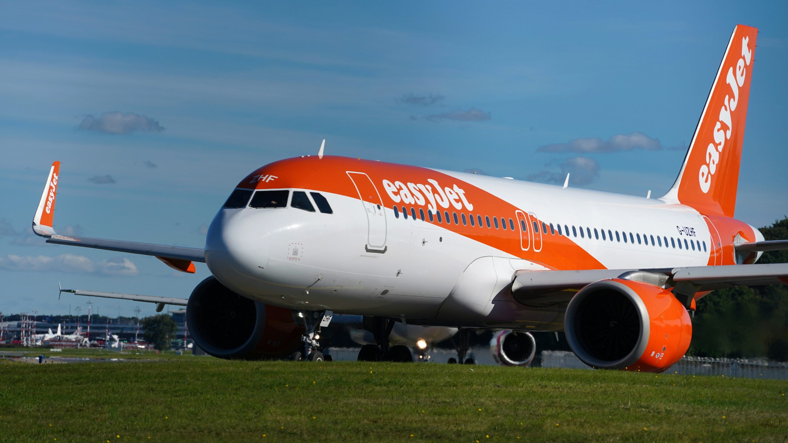 Private jet at a regional UK airport highlighting flexible travel during easyJet takeover talks.