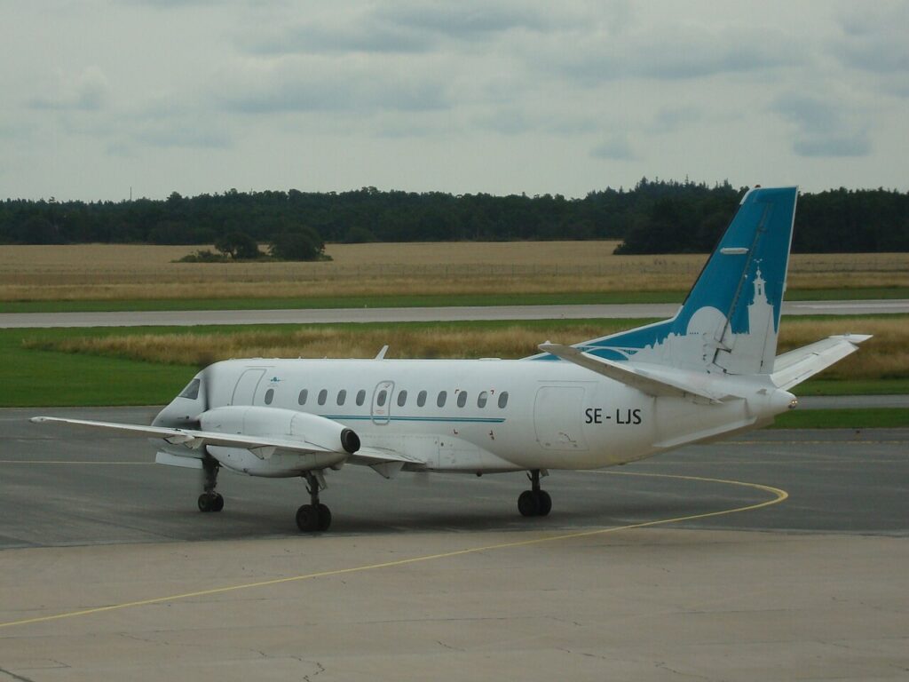 Saab 340 Regional-Turboprop-Flugzeug für Crew-Charter