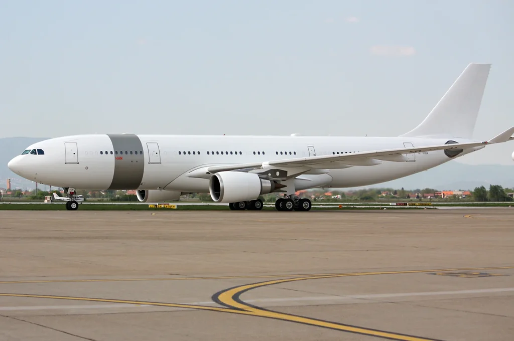 Aeronave VIP Airbus A330 em voo