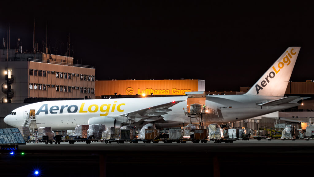 Avión de carga para flete aéreo internacional